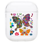 Butterflies, Abstract, Colorful, Floral, Flowers Soft TPU AirPods 1/2 Case