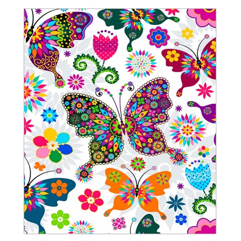 Butterflies, Abstract, Colorful, Floral, Flowers Duvet Cover Double Side (California King Size) from ArtsNow.com Front