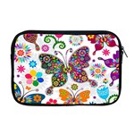 Butterflies, Abstract, Colorful, Floral, Flowers Apple MacBook Pro 17  Zipper Case