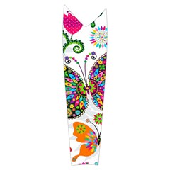 Butterflies, Abstract, Colorful, Floral, Flowers Women s Long Sleeve Raglan T Left Sleeve Side