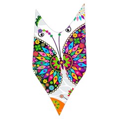 Butterflies, Abstract, Colorful, Floral, Flowers Women s Long Sleeve Raglan T Side Left