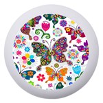 Butterflies, Abstract, Colorful, Floral, Flowers Dento Box with Mirror