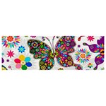 Butterflies, Abstract, Colorful, Floral, Flowers Banner and Sign 9  x 3 