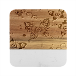 Butterflies, Abstract, Colorful, Floral, Flowers Marble Wood Coaster (Square)