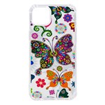 Butterflies, Abstract, Colorful, Floral, Flowers iPhone 14 Plus TPU UV Print Case