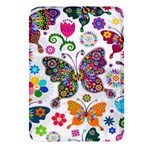 Butterflies, Abstract, Colorful, Floral, Flowers Rectangular Glass Fridge Magnet (4 pack)