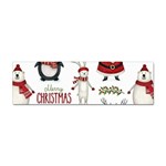 Christmas Characters Pattern, Xmas Backgrounds Sticker Bumper (100 pack)