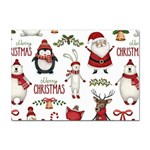 Christmas Characters Pattern, Xmas Backgrounds Sticker A4 (10 pack)