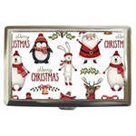 Christmas Characters Pattern, Xmas Backgrounds Cigarette Money Case