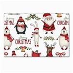 Christmas Characters Pattern, Xmas Backgrounds Postcards 5  x 7  (Pkg of 10)