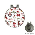 Christmas Characters Pattern, Xmas Backgrounds Hat Clips with Golf Markers