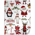 Christmas Characters Pattern, Xmas Backgrounds Canvas 18  x 24 