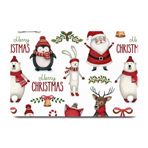 Christmas Characters Pattern, Xmas Backgrounds Plate Mats from ArtsNow.com 18 x12  Plate Mat