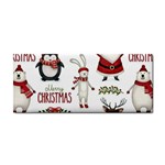 Christmas Characters Pattern, Xmas Backgrounds Hand Towel