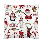 Christmas Characters Pattern, Xmas Backgrounds Standard Cushion Case (One Side)