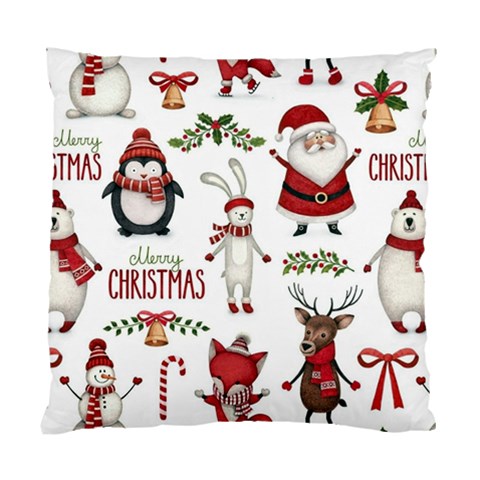 Christmas Characters Pattern, Xmas Backgrounds Standard Cushion Case (Two Sides) from ArtsNow.com Back