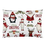 Christmas Characters Pattern, Xmas Backgrounds Pillow Case