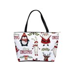 Christmas Characters Pattern, Xmas Backgrounds Classic Shoulder Handbag