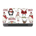 Christmas Characters Pattern, Xmas Backgrounds Memory Card Reader with CF