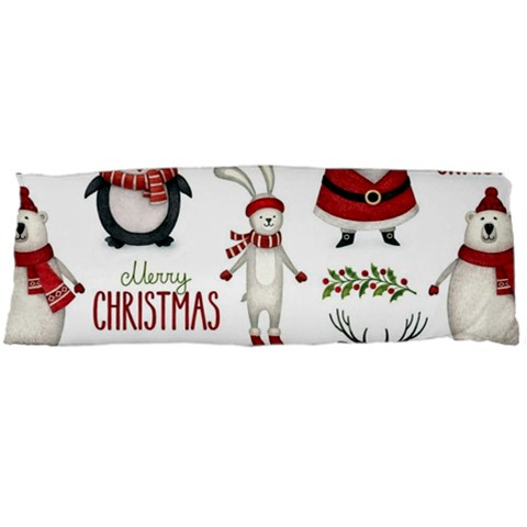 Christmas Characters Pattern, Xmas Backgrounds Body Pillow Case (Dakimakura) from ArtsNow.com Body Pillow Case