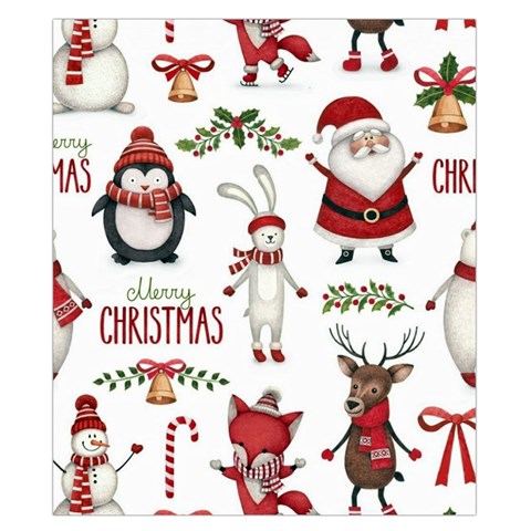 Christmas Characters Pattern, Xmas Backgrounds Duvet Cover Double Side (California King Size) from ArtsNow.com Front