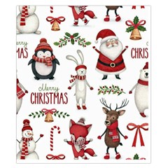 Christmas Characters Pattern, Xmas Backgrounds Duvet Cover Double Side (California King Size) from ArtsNow.com Back