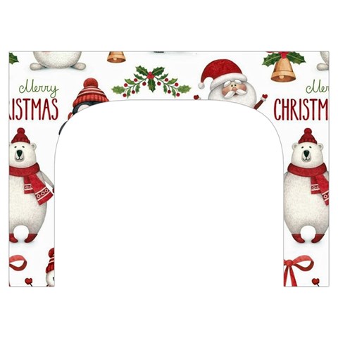 Christmas Characters Pattern, Xmas Backgrounds Toiletries Pouch from ArtsNow.com Front