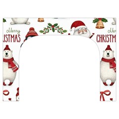 Christmas Characters Pattern, Xmas Backgrounds Toiletries Pouch from ArtsNow.com Front