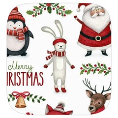 Christmas Characters Pattern, Xmas Backgrounds Toiletries Pouch from ArtsNow.com Side Right