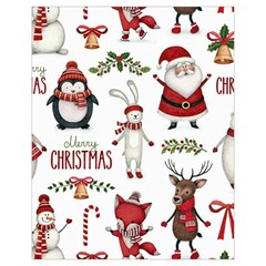 Christmas Characters Pattern, Xmas Backgrounds Drawstring Pouch (XL) from ArtsNow.com Back