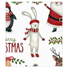 Christmas Characters Pattern, Xmas Backgrounds Everyday Shoulder Bag with Pouch Bag from ArtsNow.com Back