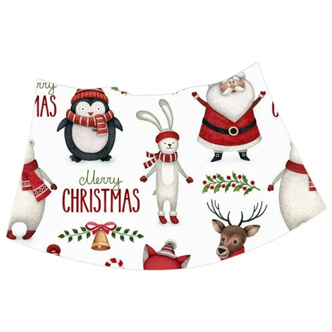 Christmas Characters Pattern, Xmas Backgrounds Babydoll Tankini Top from ArtsNow.com Front