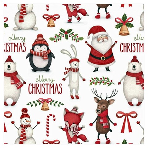 Christmas Characters Pattern, Xmas Backgrounds Kids  Hooded Rain Ponchos from ArtsNow.com Inside 2