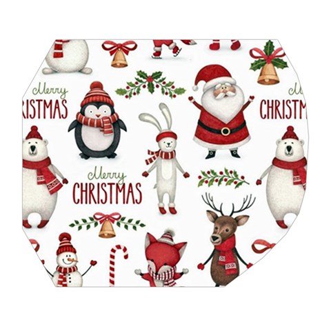 Christmas Characters Pattern, Xmas Backgrounds Belt Pouch Bag (Large) from ArtsNow.com Tape