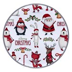 Christmas Characters Pattern, Xmas Backgrounds Wireless Fast Charger(White)