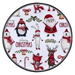 Christmas Characters Pattern, Xmas Backgrounds Wireless Fast Charger(Black)