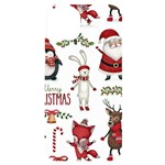 Christmas Characters Pattern, Xmas Backgrounds iPhone 14 Plus Black UV Print Case