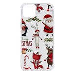 Christmas Characters Pattern, Xmas Backgrounds iPhone 14 Plus TPU UV Print Case