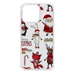 Christmas Characters Pattern, Xmas Backgrounds iPhone 13 Pro TPU UV Print Case