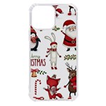 Christmas Characters Pattern, Xmas Backgrounds iPhone 13 Pro Max TPU UV Print Case