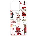 Christmas Characters Pattern, Xmas Backgrounds iPhone 15 Plus TPU UV Print Case