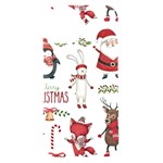 Christmas Characters Pattern, Xmas Backgrounds iPhone 15 Black UV Print PC Hardshell Case