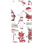 Christmas Characters Pattern, Xmas Backgrounds iPhone 15 Pro Max Black UV Print PC Hardshell Case