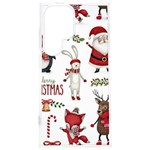 Christmas Characters Pattern, Xmas Backgrounds Samsung Galaxy S24 Plus 6.7 Inch TPU UV Case