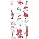 Christmas Characters Pattern, Xmas Backgrounds Samsung Galaxy S24 Plus 6.7 Inch Black TPU UV Case