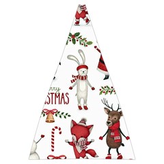 Christmas Characters Pattern, Xmas Backgrounds Automatic Folding Umbrella with Case (Large) from ArtsNow.com 13.71 x19.92  Umbrella - 1