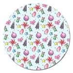 Christmas Decorations Pattern, Xmas Backgrounds Magnet 5  (Round)