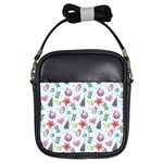 Christmas Decorations Pattern, Xmas Backgrounds Girls Sling Bag