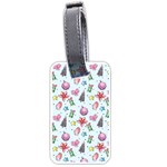 Christmas Decorations Pattern, Xmas Backgrounds Luggage Tag (one side)