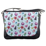 Christmas Decorations Pattern, Xmas Backgrounds Messenger Bag